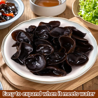 MEIMIDUO Shredded Dried Wood Ear Mushrooms 7.0oz (198g), Natural Black Fungus No Additives, Rich in Fiber & Iron, Vegan Friendly, Ideal for Asian Cuisine, Soups, Stir-Fries & Hot Pot