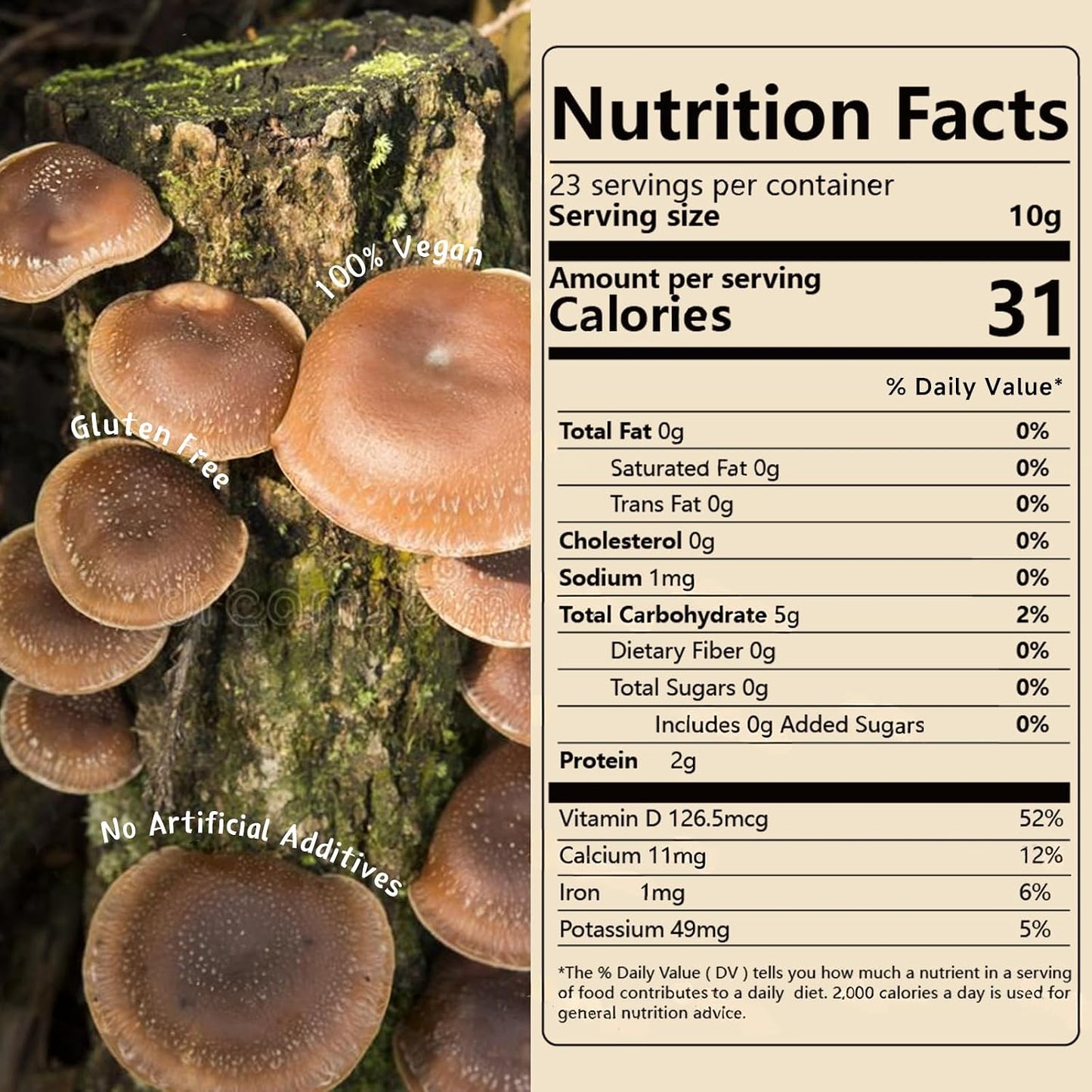 MEIMIDUO Pre-Cut Dried Shiitake Dices, Natural Dried Mushrooms, Premium Shiitake Mushrooms, Rich Mushroom Flavor, No Additives, Ideal Mushroom Powder Alternative for All Cuisines