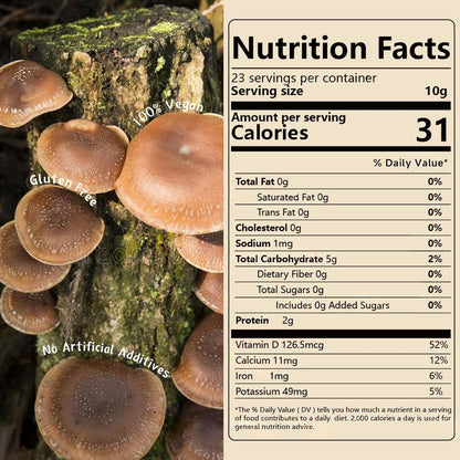 MEIMIDUO Pre-Cut Dried Shiitake Dices, Natural Dried Mushrooms, Premium Shiitake Mushrooms, Rich Mushroom Flavor, No Additives, Ideal Mushroom Powder Alternative for All Cuisines